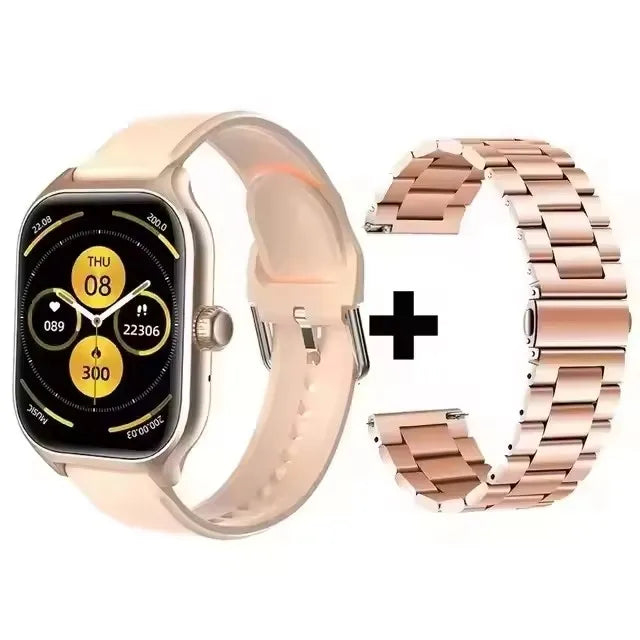 2026 Smart Watch Android IOS Phone 2.01 Inch Color Screen Bluetooth Answer Call Fitness Watches Tracker Smartwatch Women Men New Peaceful Pleasures Health and Wellness Go20Szstrap