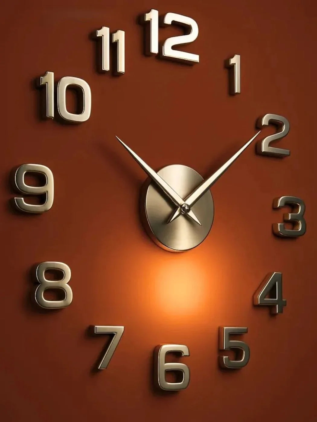 Large 3D Wall Clock Luminous Classic Wall Clocks DIY Digital Clock Wall Watches Stickers Silent Clock for Home Living Room Table Peaceful Pleasures Health and Wellness