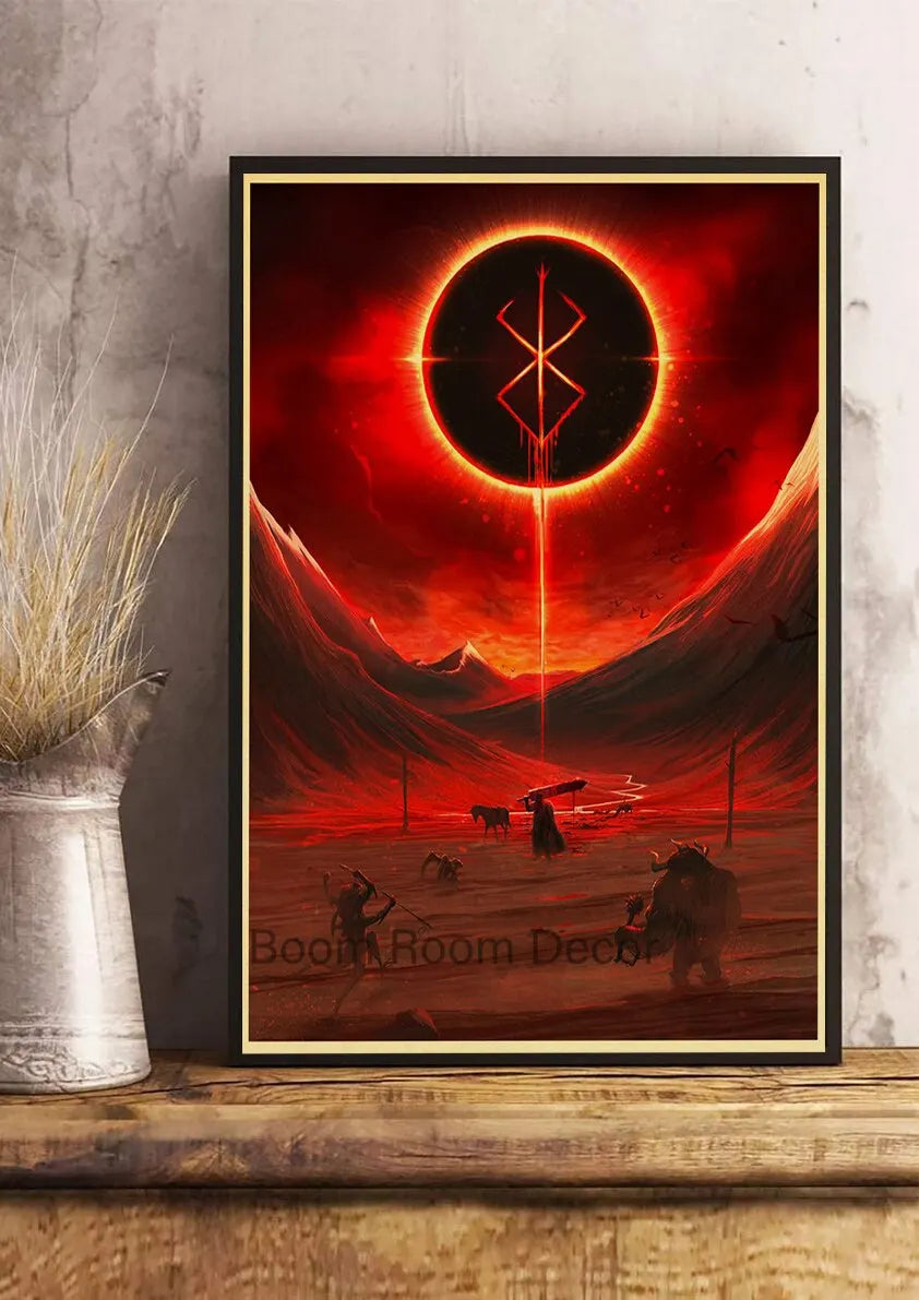 Berserk Anime Canvas Wall Art Retro Poster | Home Décor