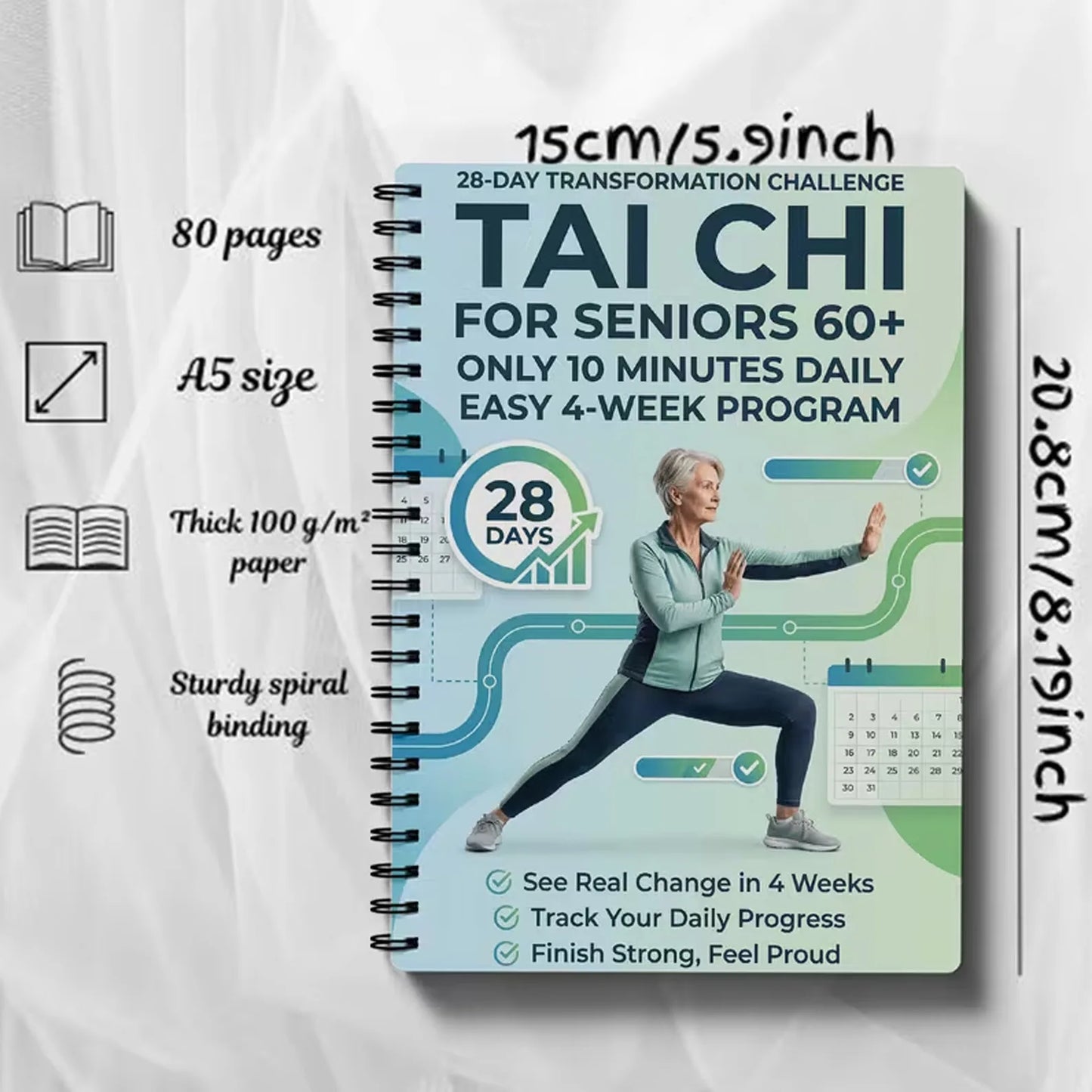 28 Days Transformation Challenge Tai Chi Walking Seniors Easy 10
