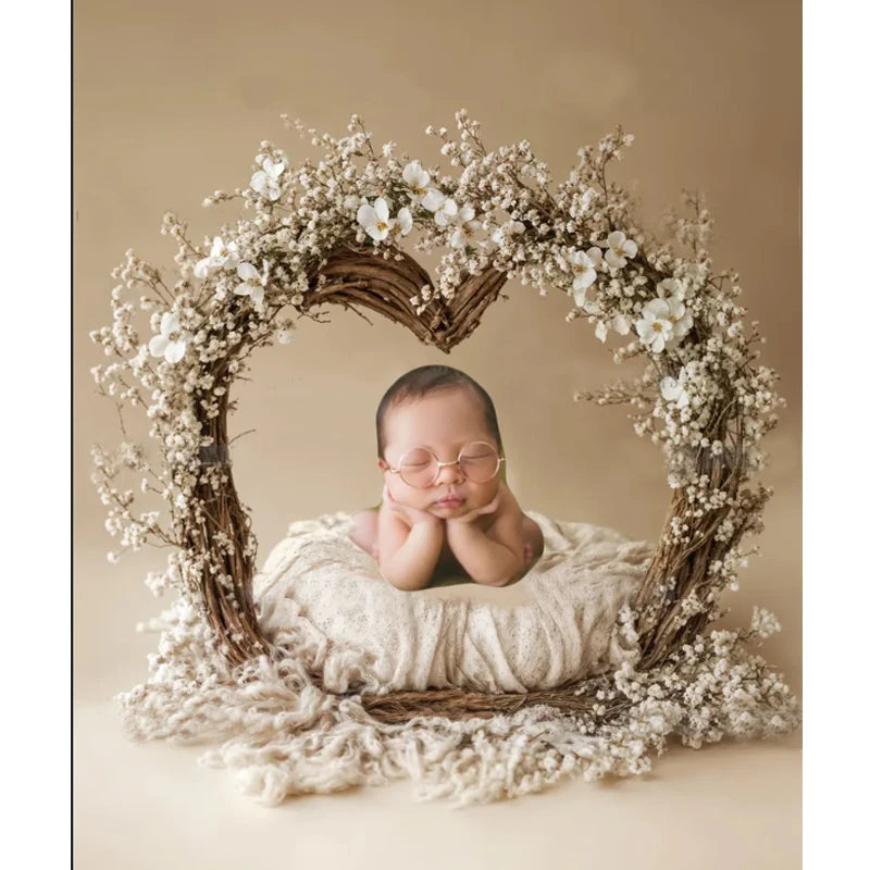 Newborn Photography Glasses -- Baby Photo Prop for Infant Boy & Girl Shoot - Soft Silicone Frame (0-12 M) - Fotografía neonatal Peaceful Pleasures Health and Wellness gold Size fits all Rubber