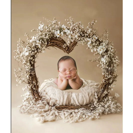 Newborn Photography Glasses -- Baby Photo Prop for Infant Boy & Girl Shoot - Soft Silicone Frame (0-12 M) - Fotografía neonatal Peaceful Pleasures Health and Wellness gold Size fits all Rubber