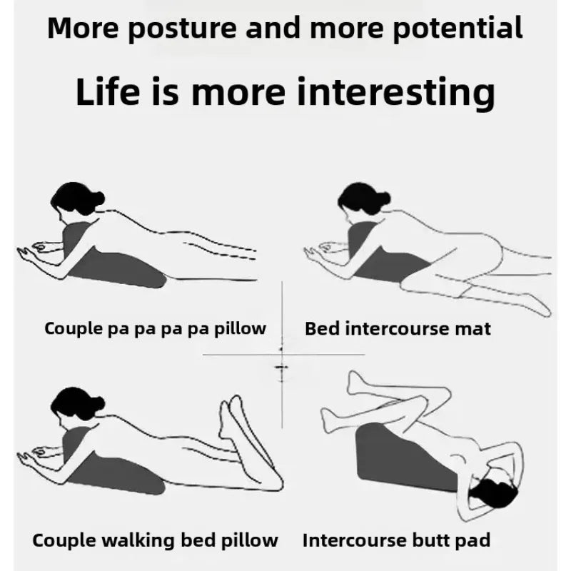 Multi-Positional Wedge Pillow Lying Pillow Prone Pillow Bed Pillow Wonder Multi-functional Lying Pillow Comfortable Breathable Peaceful Pleasures Health and Wellness