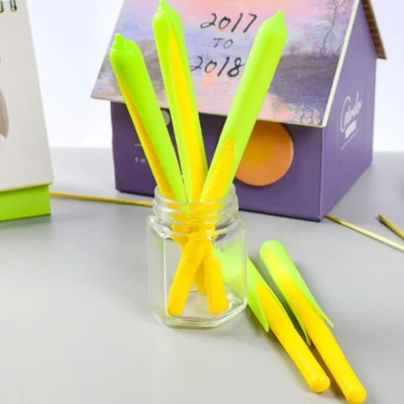 Cute Corn Gel Pen Soft Rubber Pens Creative Stationery Materials