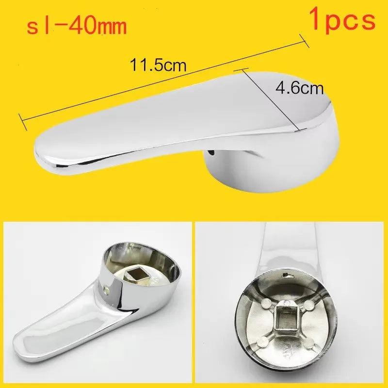 Chrome Zinc Alloy Faucet Lever Handle – 35mm & 40mm Replacement