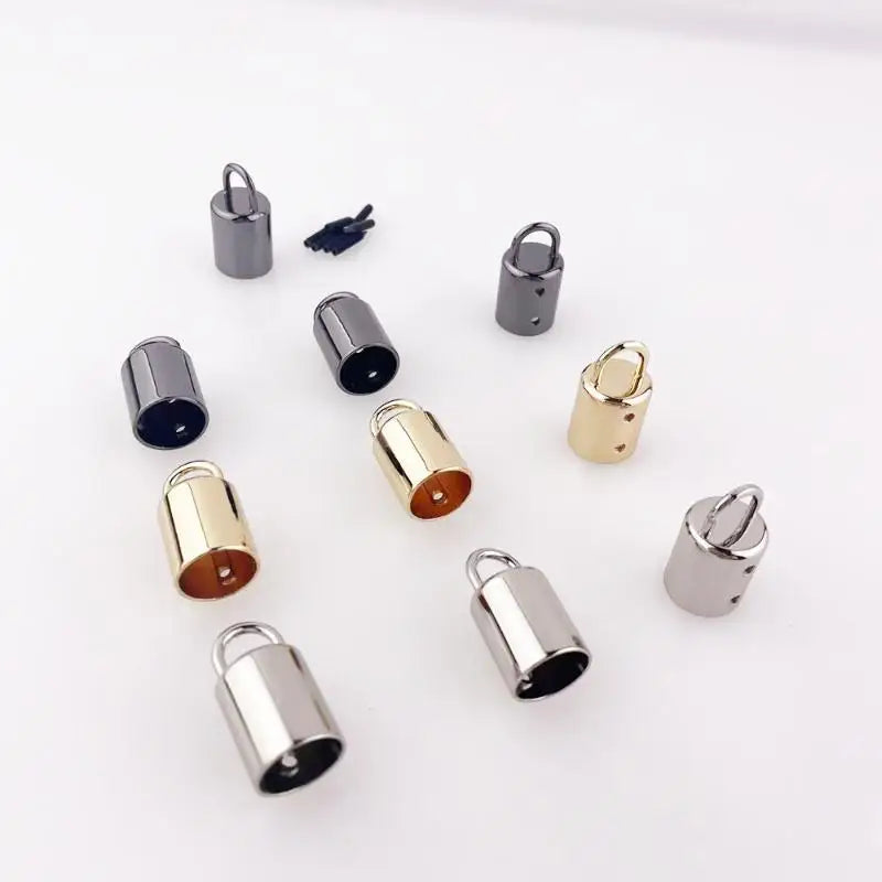 10Pcs 15mm Stainless Steel Cord End Locks | Bag DIY Hardware