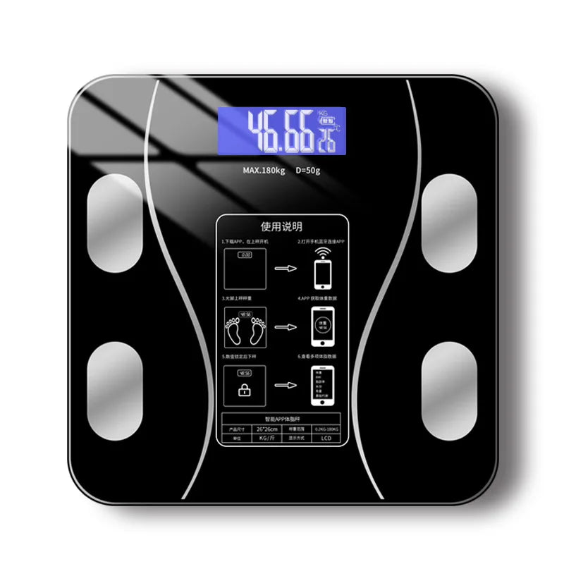 New USB Body Fat Scale,Intelligent and Precise Home Fat Scale,Adult Body Scale,Small Electronic Scale, Weighing Scale Body Scale Peaceful Pleasures Health and Wellness
