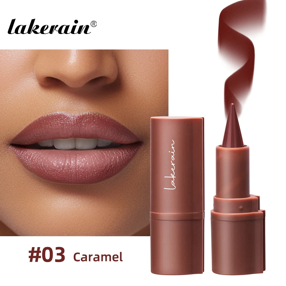 Lakerain Lip Liner Matte Black Brown Velvet Lipstick Waterproof Non Sticky Contouring Tint Lipliner Crayon Lip Makeup Peaceful Pleasures Health and Wellness 3