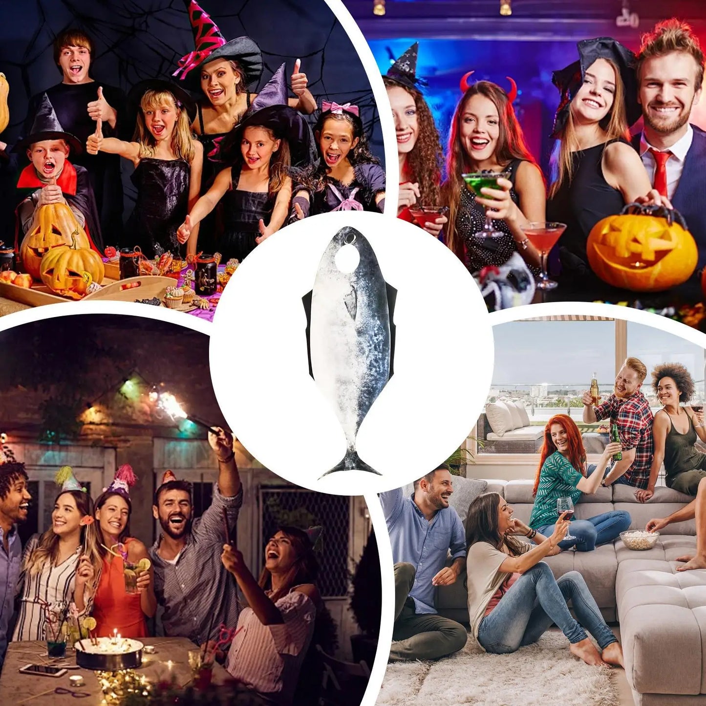Salmon Fish Costume for Adults | Funny Carnival Party Outfit Adult Fish Costume Peaceful Pleasures Health and Wellness