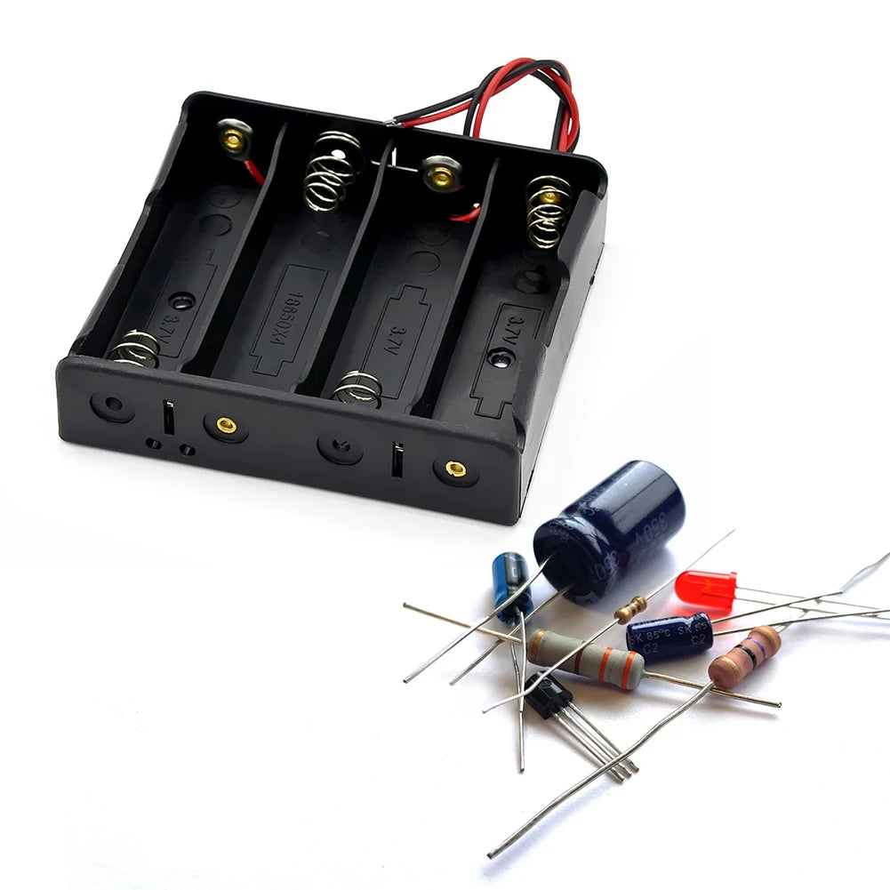 New Plastic 18650 Battery Storage Box Case 1 2 3 4 Slot Way DIY Batteries Clip Holder Container With Wire Lead For 18650 Battery Peaceful Pleasures Health and Wellness