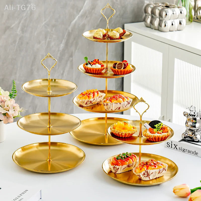Stainless Steel Tiered Cake & Dessert Stand – 2 or 3 Layer