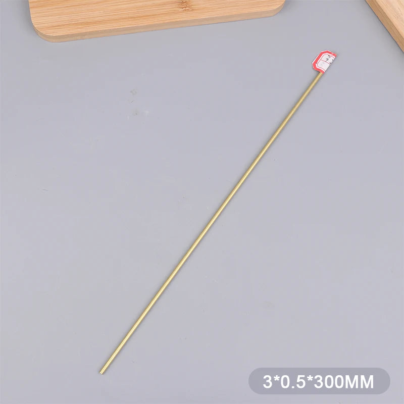 Brass Tube Dia 2/3/4/5/6/7/8/9/10/11/12/13/14/15mm Length 300mm 0.5mm Wall Brass Pipe Modelmaking Rod Cutting Tool Replacement Peaceful Pleasures Health and Wellness 3mm