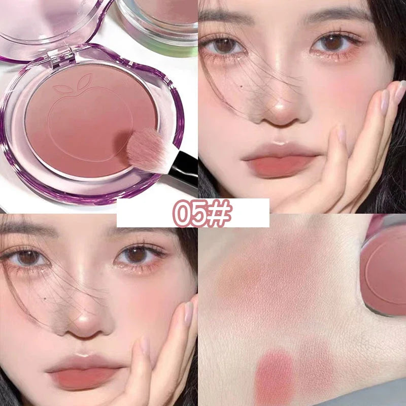 Matte Gradient Blush Powder Palette | Peach Pink & Nude Rouge