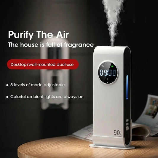 Wireless Hanging Aromatherapy Diffuser with Night Light Air Freshener Purifier Essential Oil Perfume Diffuser Living Room Peaceful Pleasures Health and Wellness