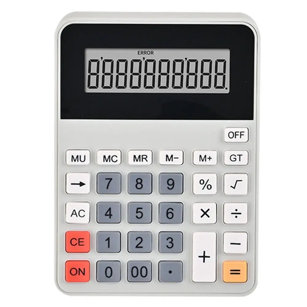 12-Digit Large Screen Business Calculator – Battery Powered