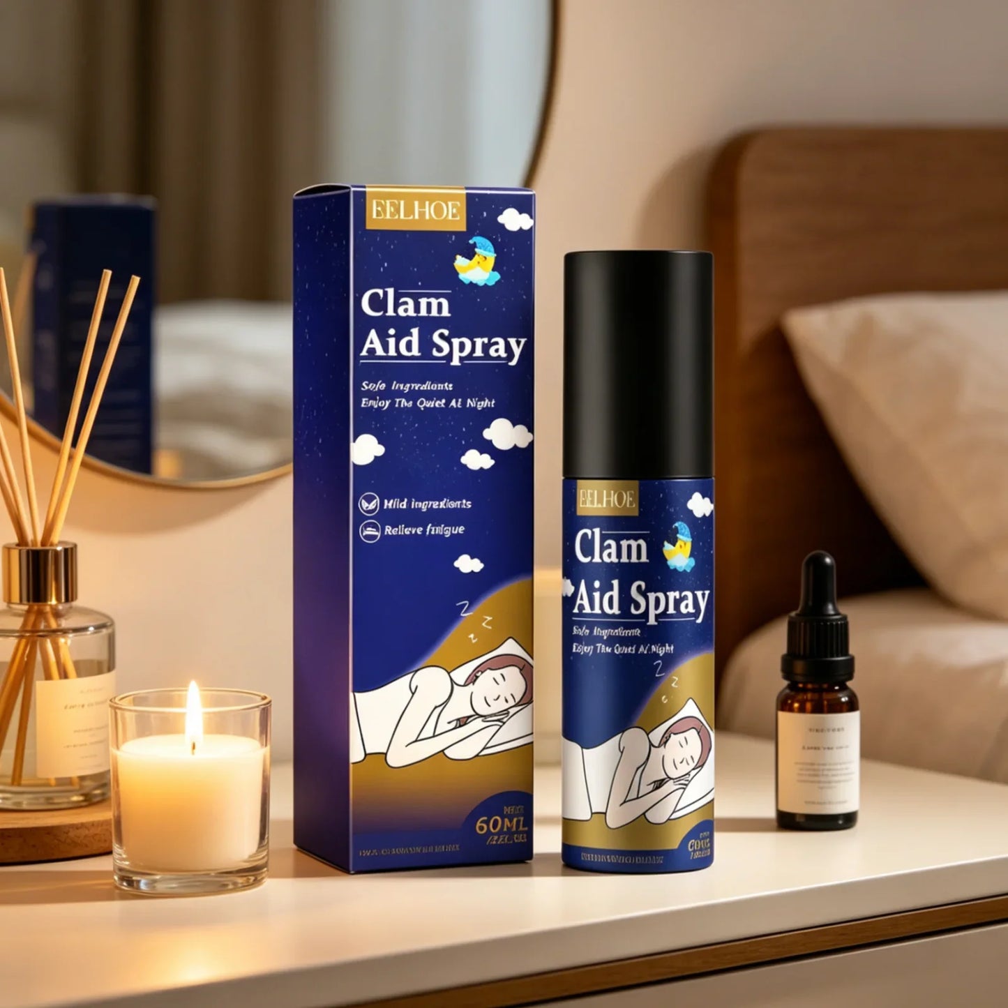 EELHOE Calming Pillow Mist Spray – Aromatic Sleep Mist 60ml