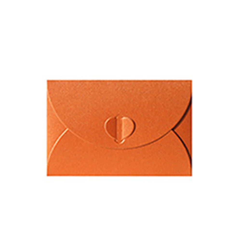20pcs Love Pearl Paper Envelopes Gilt Envelope Wedding Invitation Color Envelope Peaceful Pleasures Health and Wellness orange