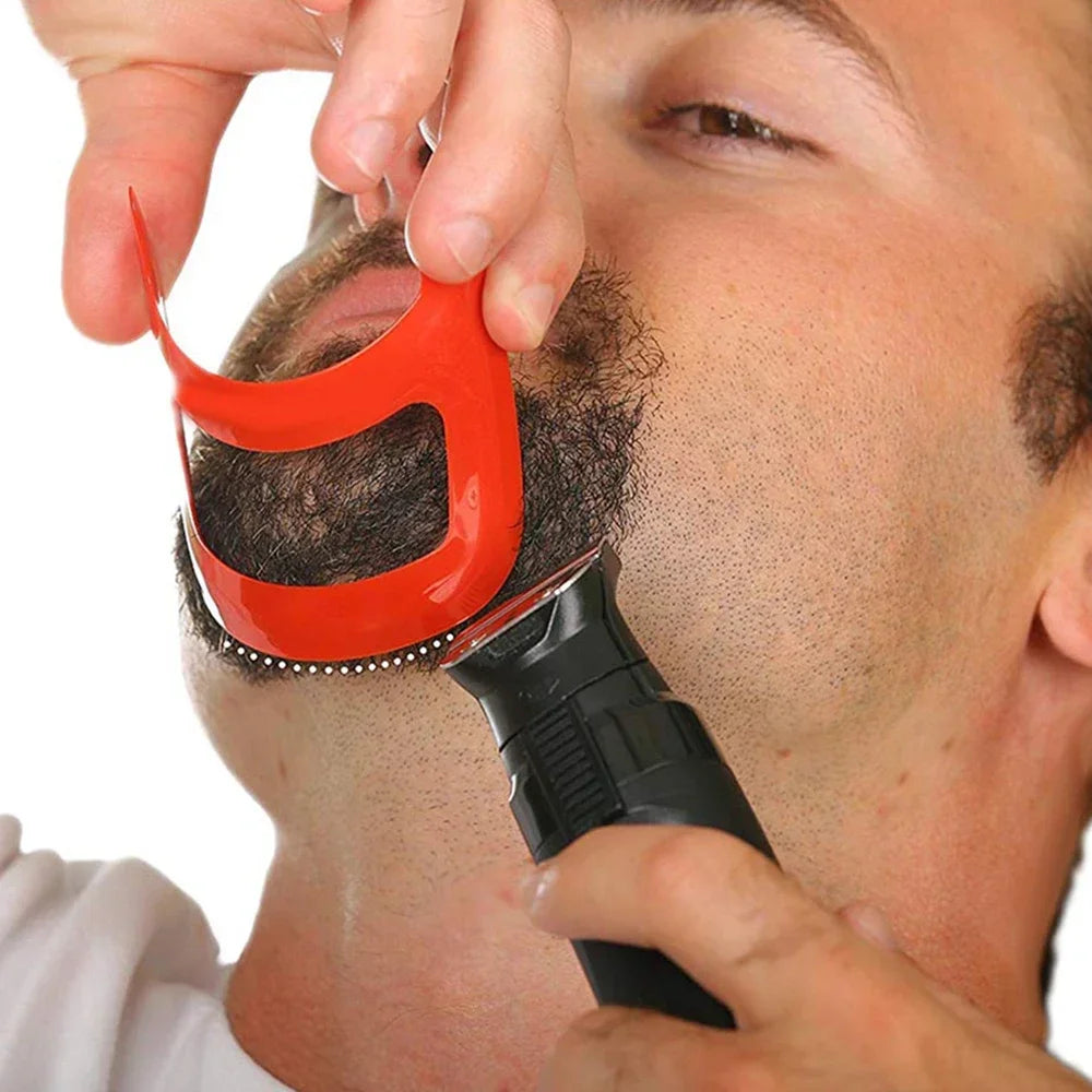 Beard Shaping Tool – Goatee Neckline Hairline Template Kit