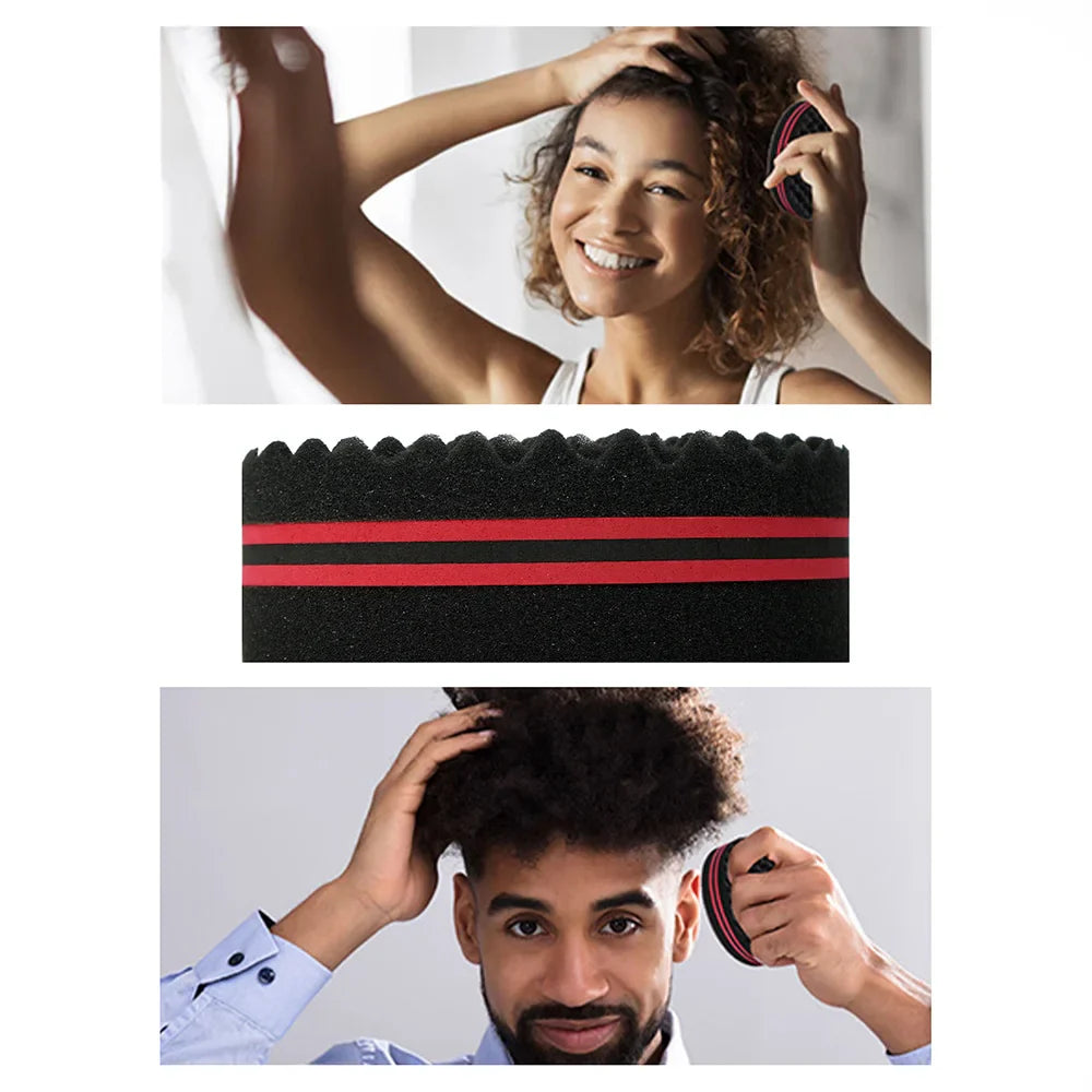 Wave Hair Brush, Pick Comb & Sponge Set – Afro Styling Kit