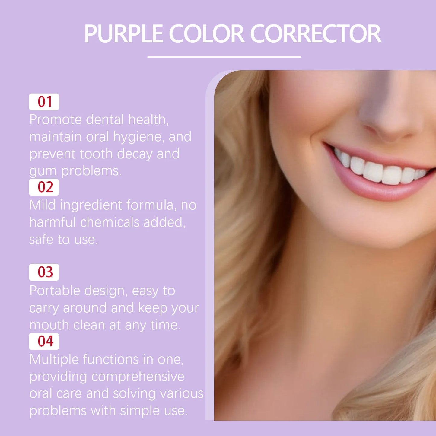 Oralhoe Purple Whitening Toothpaste | Vanilla Mint Non-Fluoride