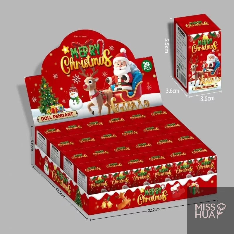 24-Piece Christmas Keychain Gift Box Set | Party Favors