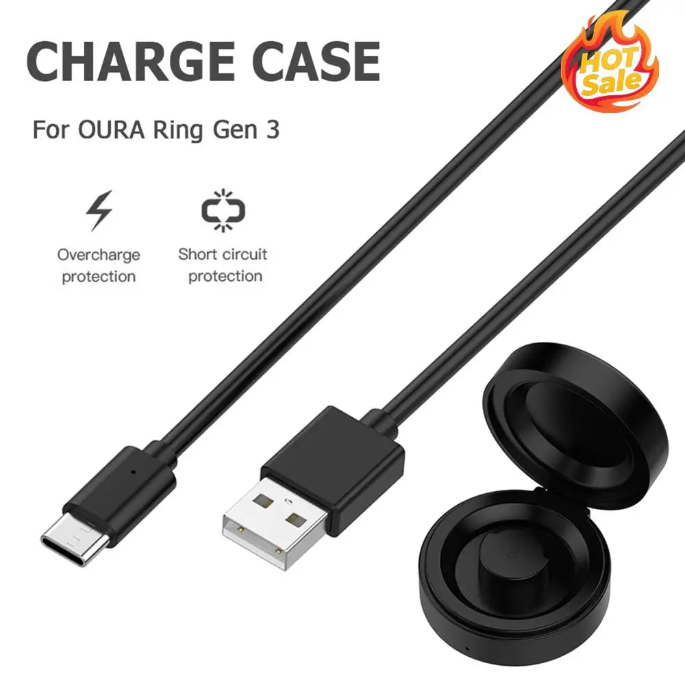 Portable Charging Dock with USB-C for Oura Ring Gen 3