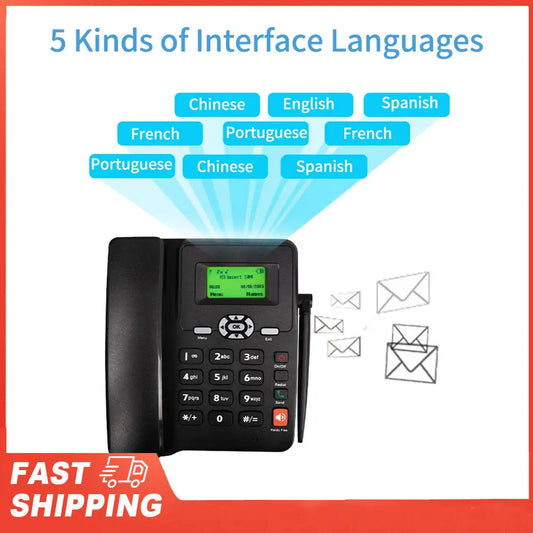 Cordless Phone Desktop Telephone Support GSM 850 900 1800 1900MHZ Peaceful Pleasures Health and Wellness