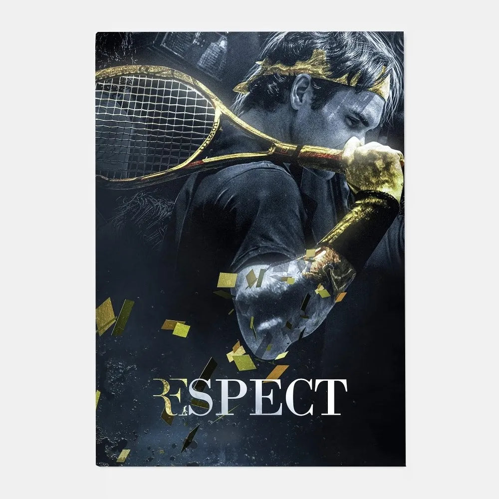 Roger Federer HD Wall Poster – Waterproof PVC Sticky Decor Sports Wall Poster Peaceful Pleasures Health and Wellness z6 21X30cmNoframe