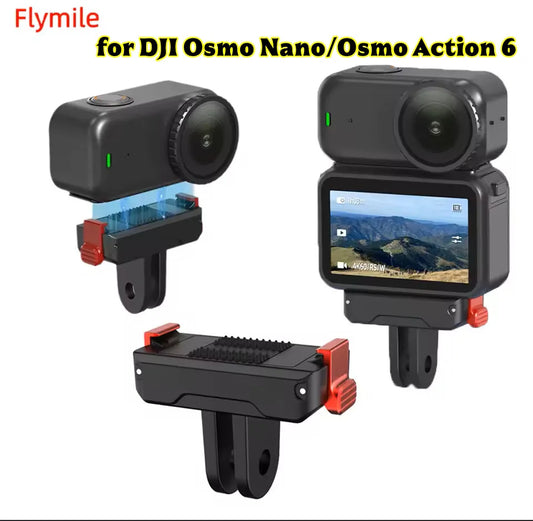 Quick-Release Mount for DJI Osmo Action 6 & Nano | Dual Claw Camera Mount Adapter Oasis Select