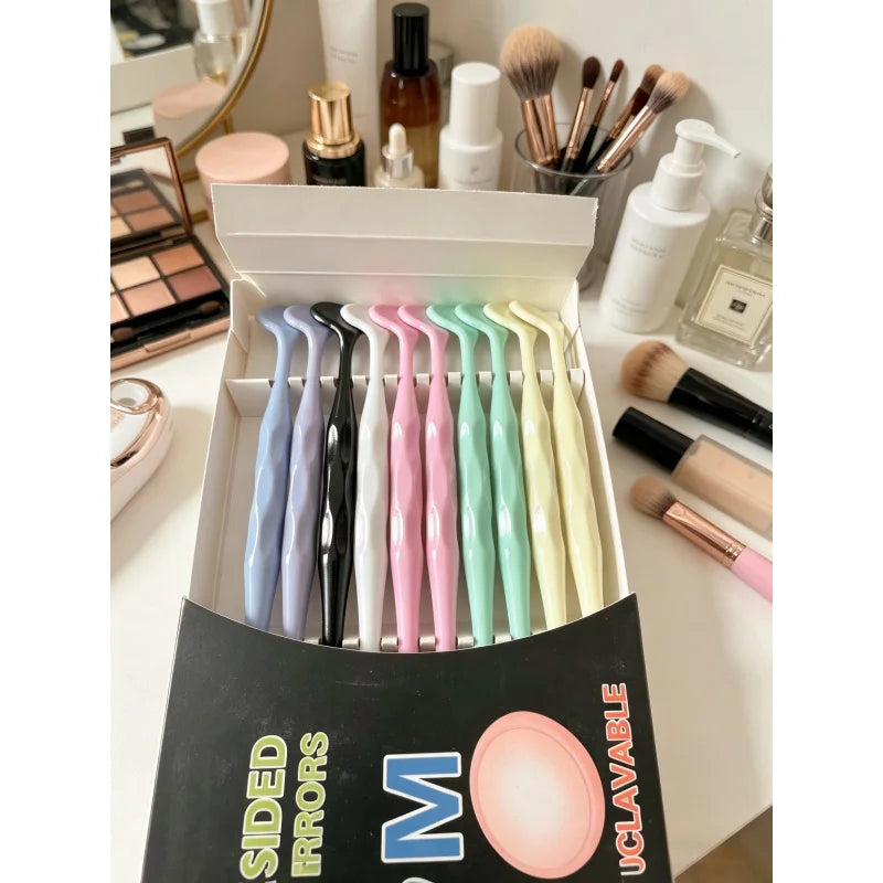 Autoclavable Dental Mouth Mirrors 10-Pack | Color Handle