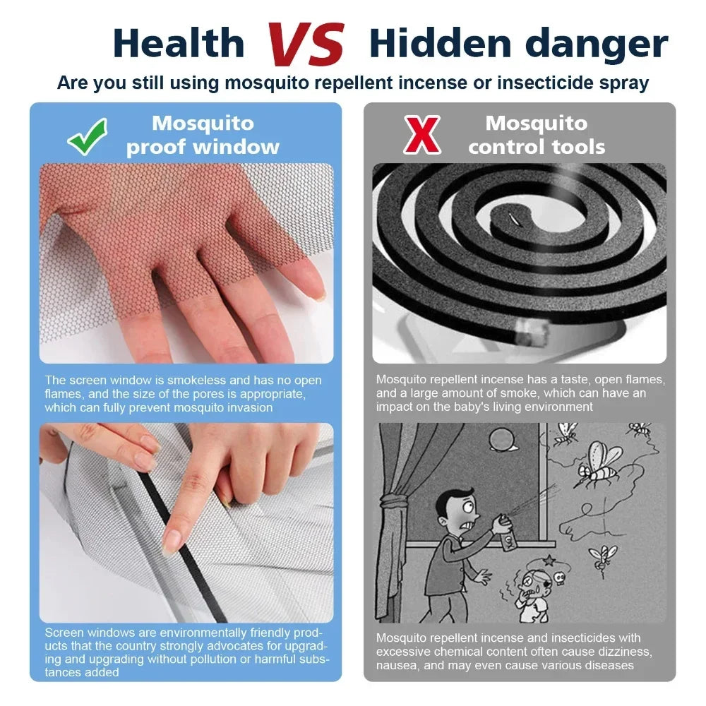 DIY Mosquito Net Self-adhesive Indoor Anti-insect Fly Screen Curtains Window Net Protections Mesh Home Textile Bed Garden Peaceful Pleasures Health and Wellness