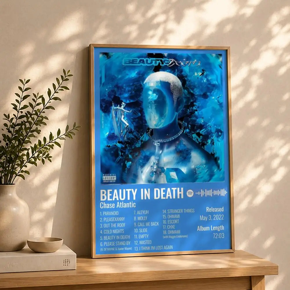 Band C-Chase AtlanticS Poster HD Self Adhesive Waterproof Wall Art Ideal for Home Office Dorm Bedroom Great Gift Peaceful Pleasures Health and Wellness White8 50X70cmNoframe