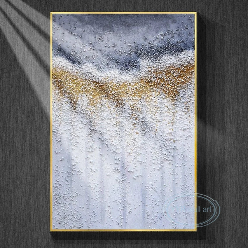 Unique Abstract Acrylic Drawing Wall Art Decoration For Living Room Bedroom Porch 100% Handmade Artwork On Canvas Unframed Image Peaceful Pleasures Health and Wellness