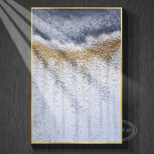 Unique Abstract Acrylic Drawing Wall Art Decoration For Living Room Bedroom Porch 100% Handmade Artwork On Canvas Unframed Image Peaceful Pleasures Health and Wellness