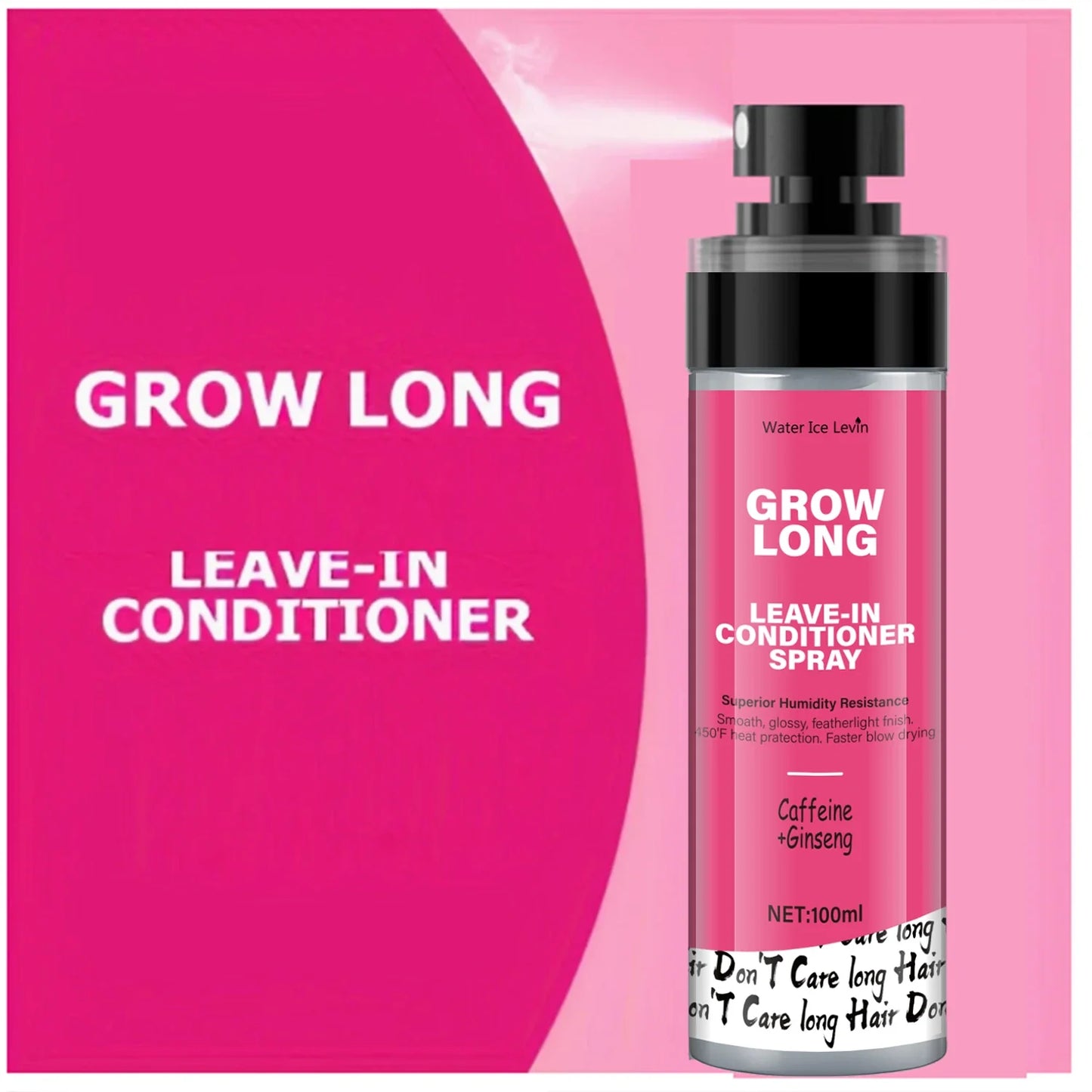 Biotin Leave-In Conditioner Spray – Anti-Frizz, Vitamin E & Ginseng