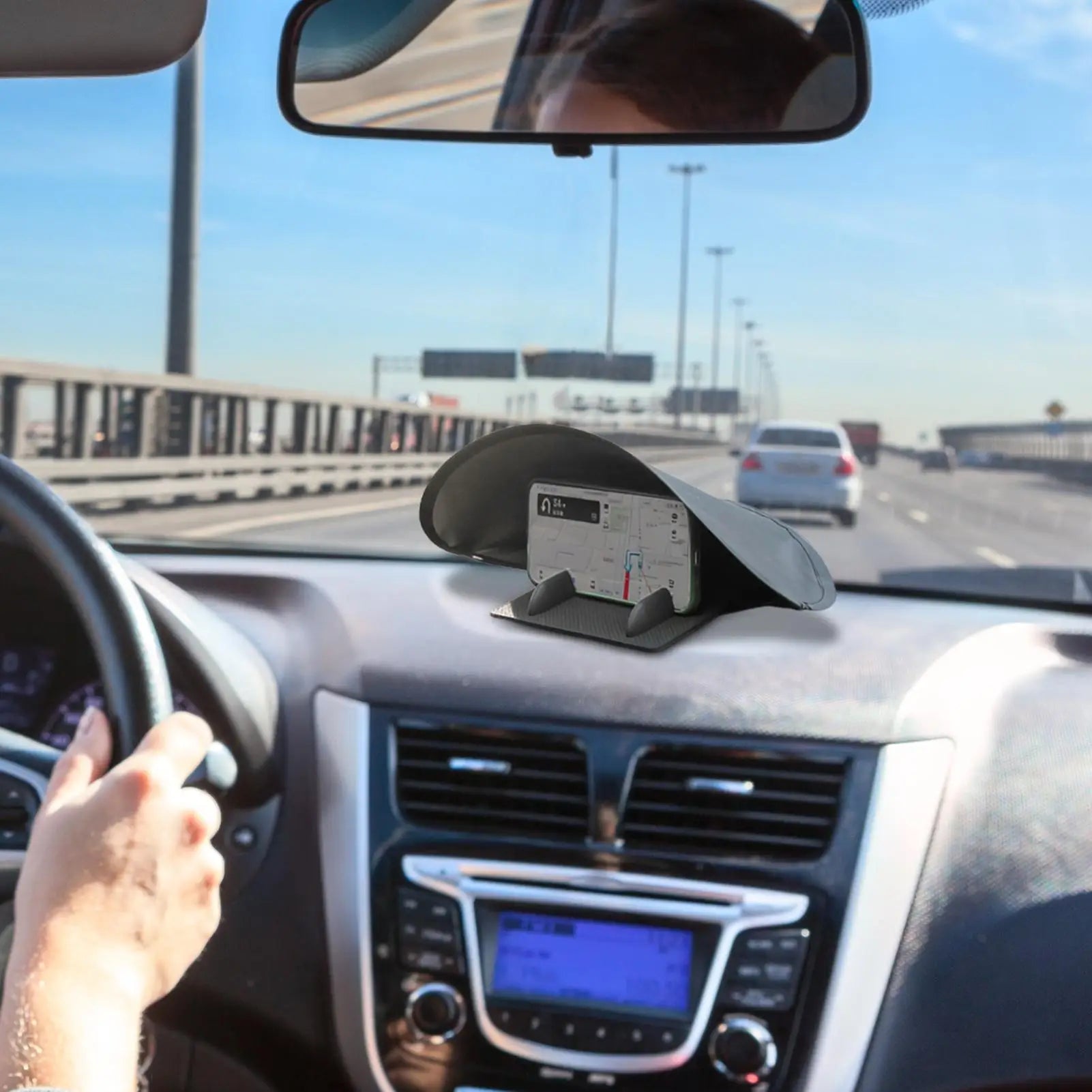 Car GPS & Phone Dashboard Sunshade Visor Cover | Anti-Glare Dashboard Sunshade Cover Peaceful Pleasures Health and Wellness