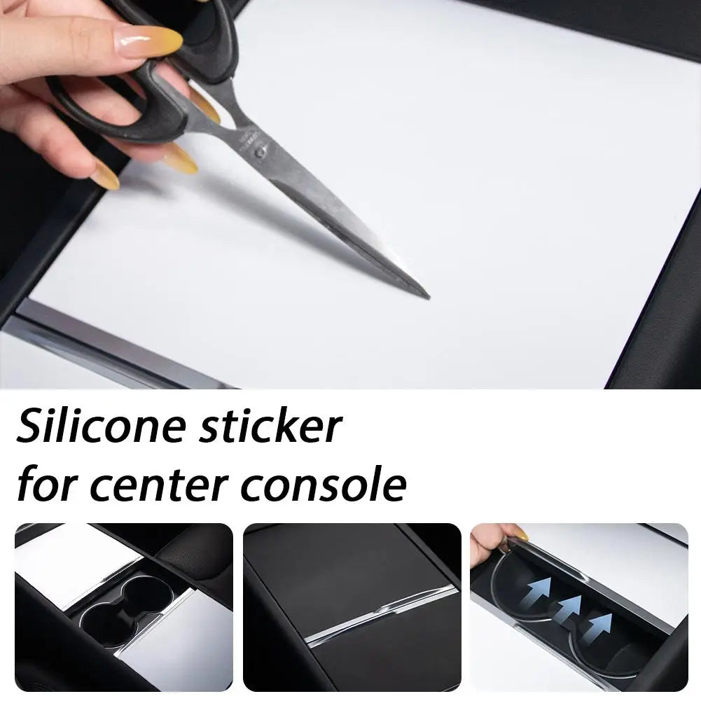 silicone adhesive patch for the central control panel of the Tesla Model3/Y/YL for Interior Suit Accessories Peaceful Pleasures Health and Wellness
