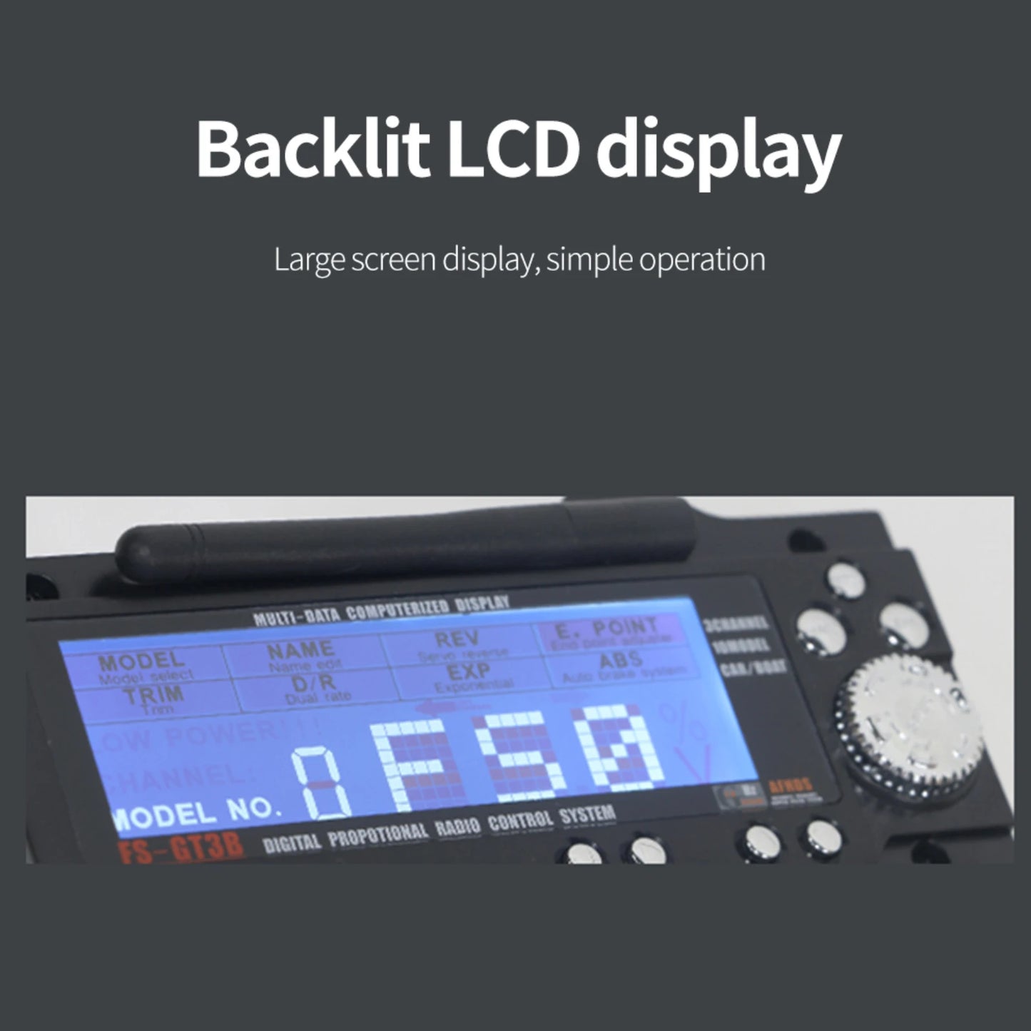 Flysky FS-GT3B 2.4GHz 3CH RC Transmitter & Receiver | Car Boat