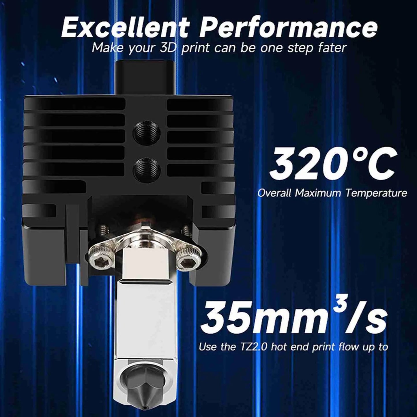 Full Assembly Hardened Steel End Fit Bambu Lab P1P P1S 3D Printer Fan