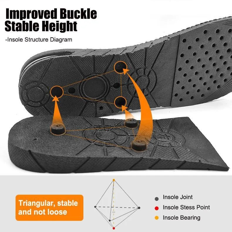 Adjustable Height Increase Insoles | Air Cushion Shoe Lifts Unisex