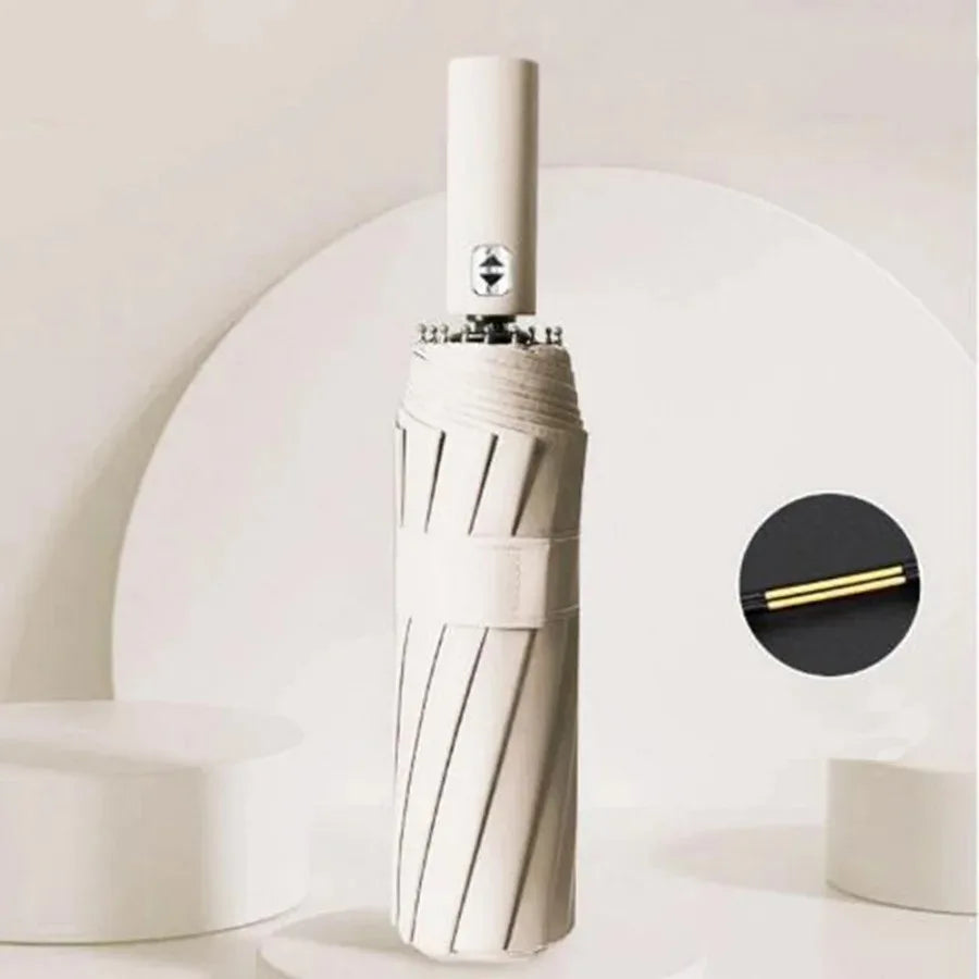 Auto Open Close Compact Travel Umbrella – UV & Rain Protection
