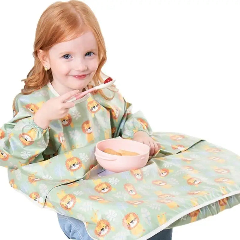 Baby Long Sleeve Feeding Bib Smock | Waterproof Coverall 1–5Y