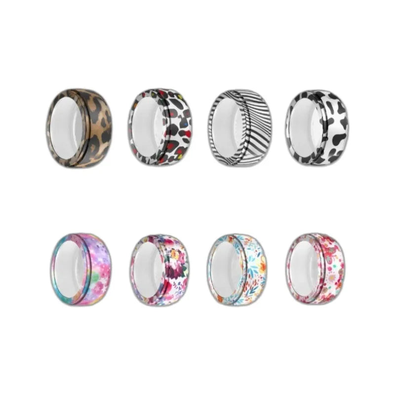 Ring Protector Universal Print Pattern Silicone Shell At Any Time To Protect Against Bumps and Damage Accessories Silicone Cover Peaceful Pleasures Health and Wellness