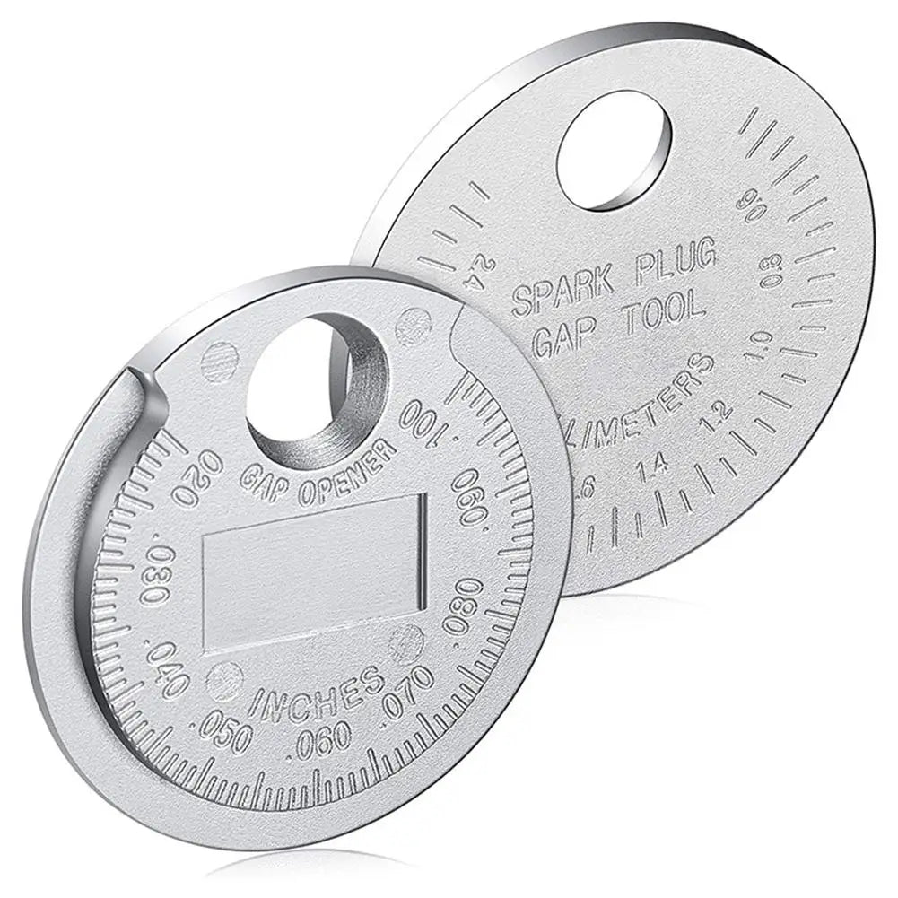 Spark Plug Gap Tool 0.6–2.4mm Coin Feeler Gauge – Car & Moto