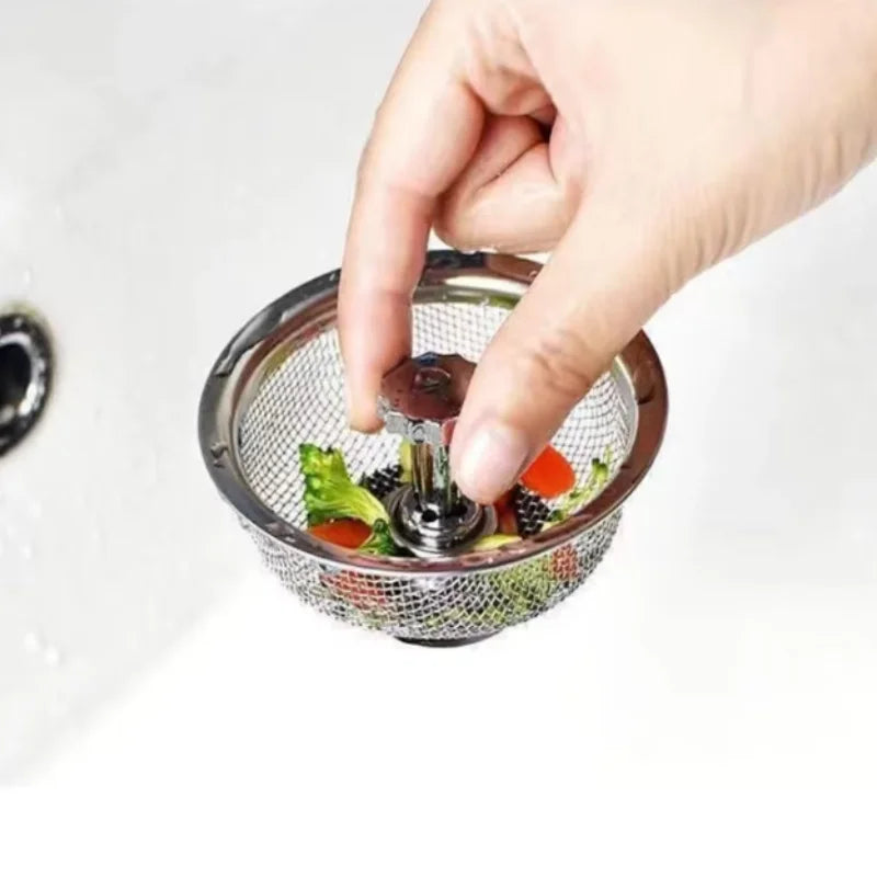 1PCS Kitchen Sink Filter Mesh Sewer Strainers Stainless Steel Bathroom Floor Drains Catcher Waste Drain Hole Filter Screen Peaceful Pleasures Health and Wellness