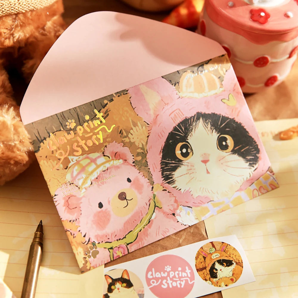 Envelope Cat Dog Story Series Cute Pet Ins Commemorative Blessing