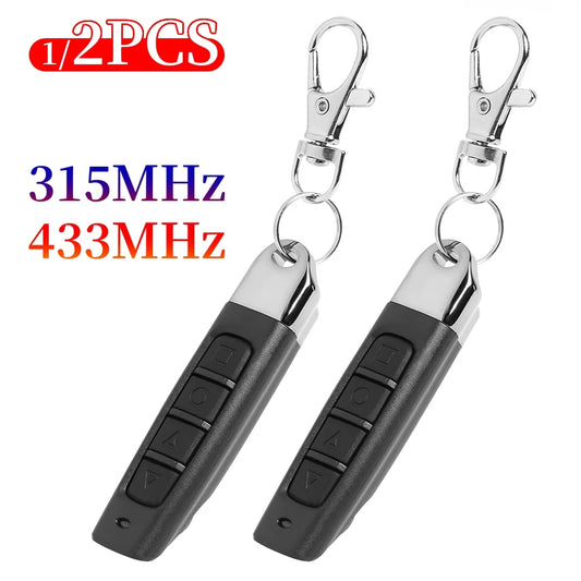 1/2PCS 315/ 433MHZ Copy Remote Control Auto 4 Channe Code Garage Gate Door Opener Remote Control Duplicator Cloning Code Car Key Peaceful Pleasures Health and Wellness
