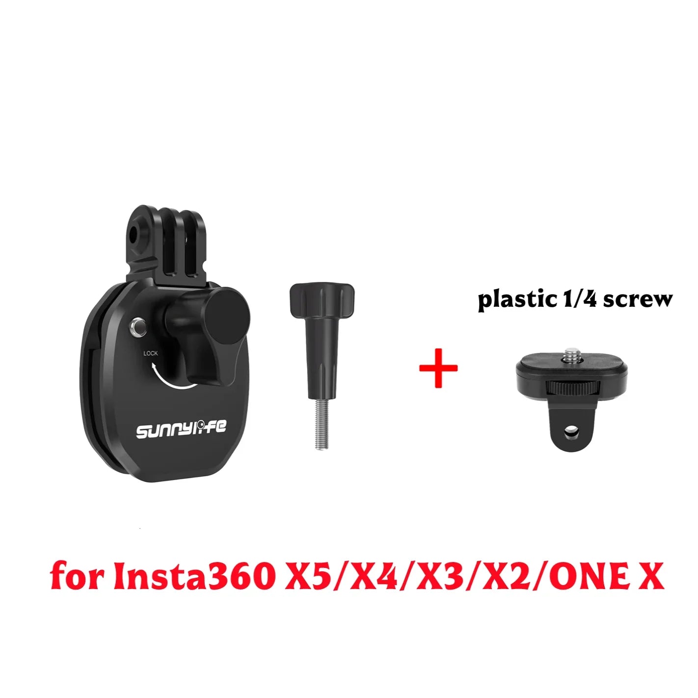 Motorcycle Windshield Mount Clamp for GoPro, DJI & Insta360