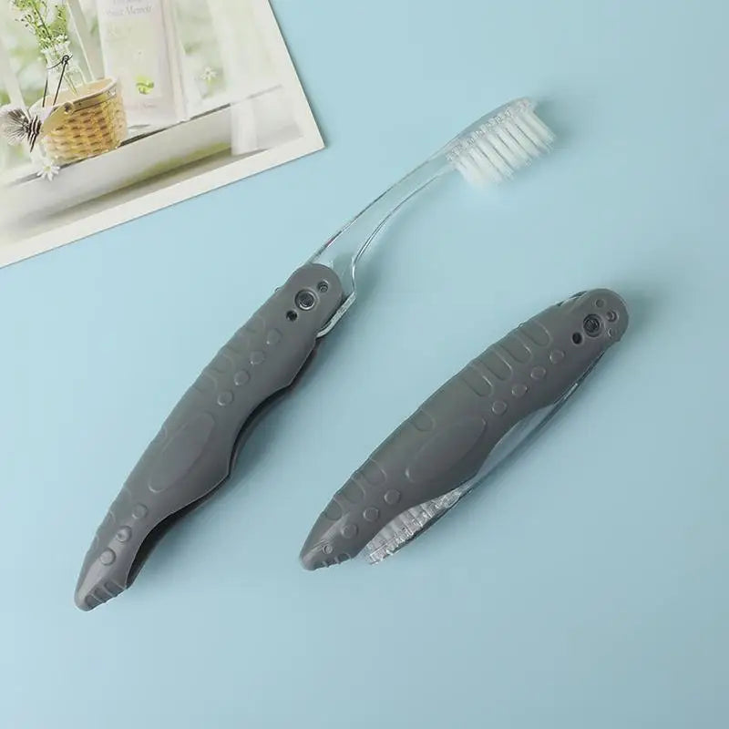 1pcs Travel Folding Toothbrush Portable Toothbrush Multi Color Size Collapsable Brush For Trip Daily Use Women Men Peaceful Pleasures Health and Wellness