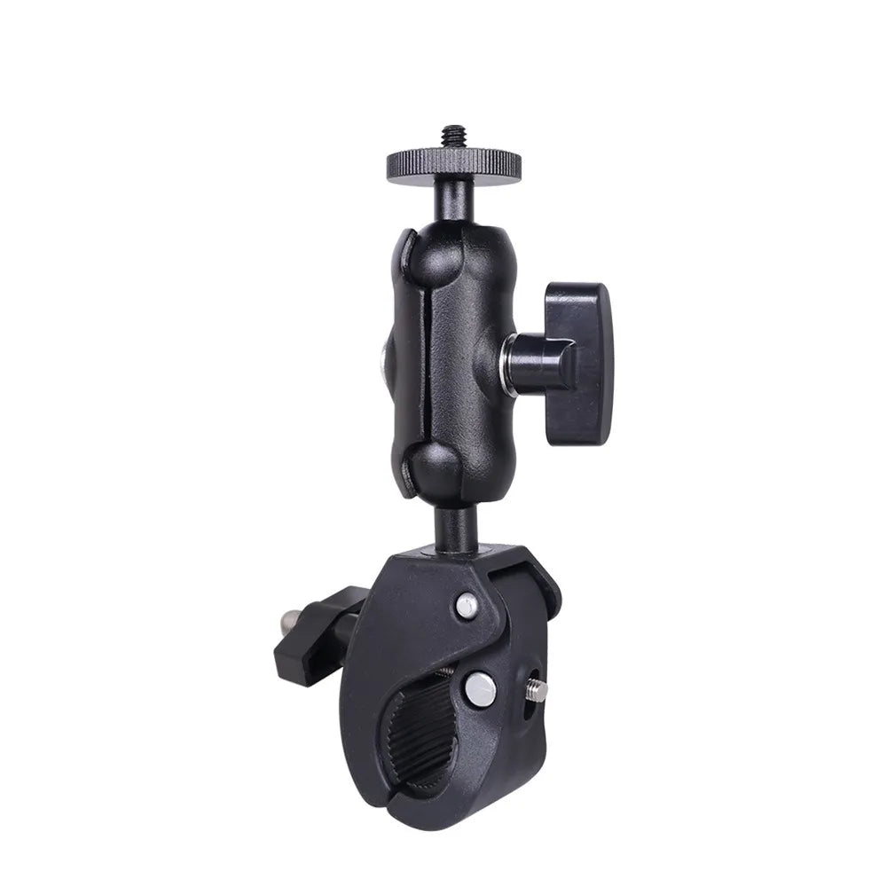 360° Rotating Action Camera Stand & Phone Clamp Mount